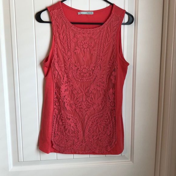 Maurice’s Coral Pink Tank Top Medium - Picture 1 of 5